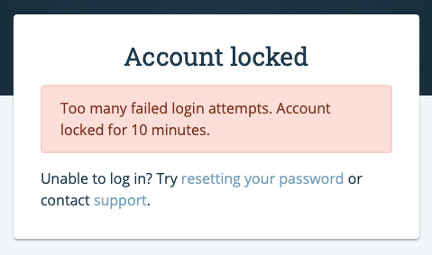 am i locked out of my account forever?